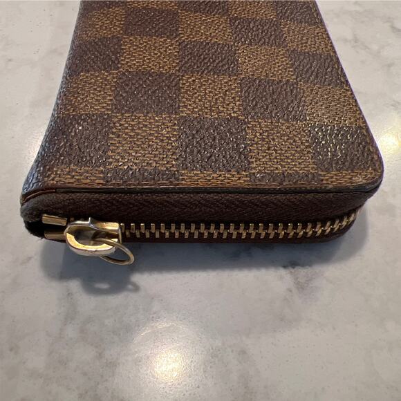 Vintage Louis Vuitton Authentic‎ Damier Ebene Clemence Zippy Wallet - Picture 3 of 12